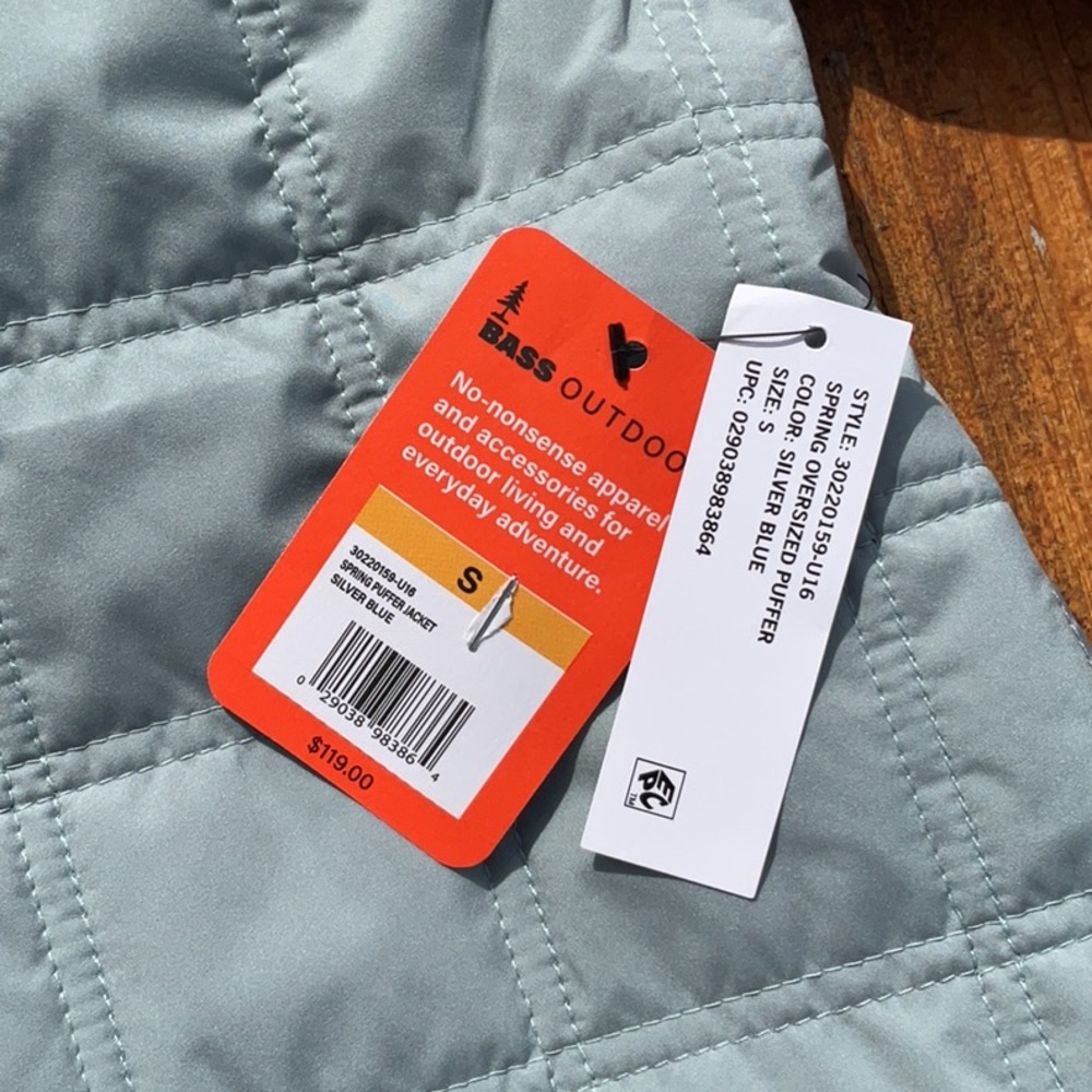 NWT Bass Outdoor Women’s Oversized Spring Puffer Jacket Size Small - Picture 15 of 16